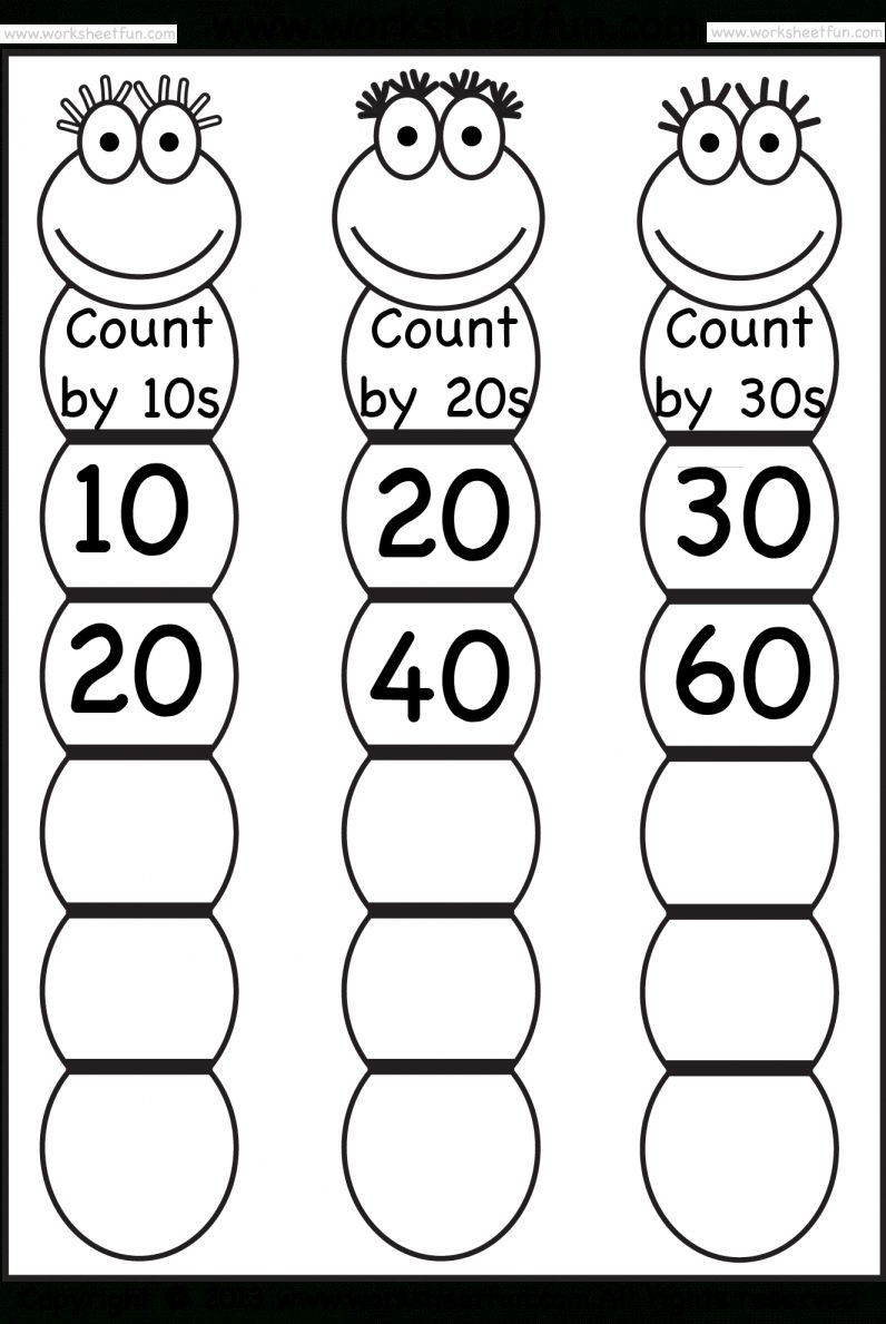 Counting In 10s Worksheet 7 Counting In Tens Worksheet for Kindergarten