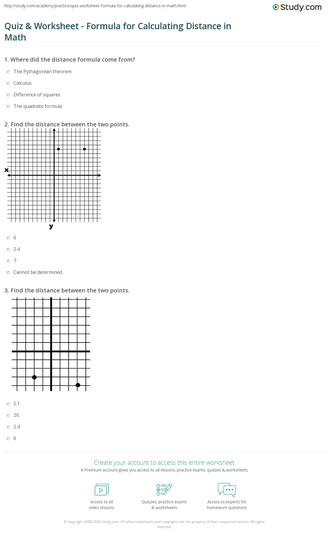 Distance and Midpoint Worksheet Answers Distance Worksheets