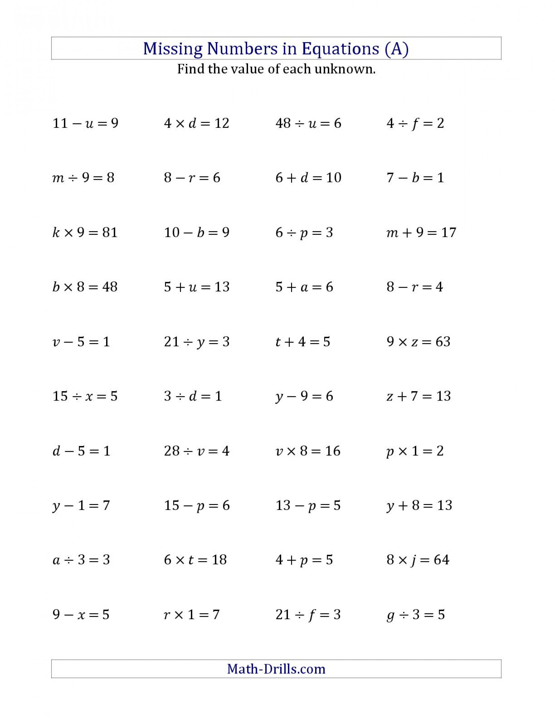 Equivalent Expressions Worksheet 6th Grade Algebraic Expressions Worksheets 6th Grade Answers