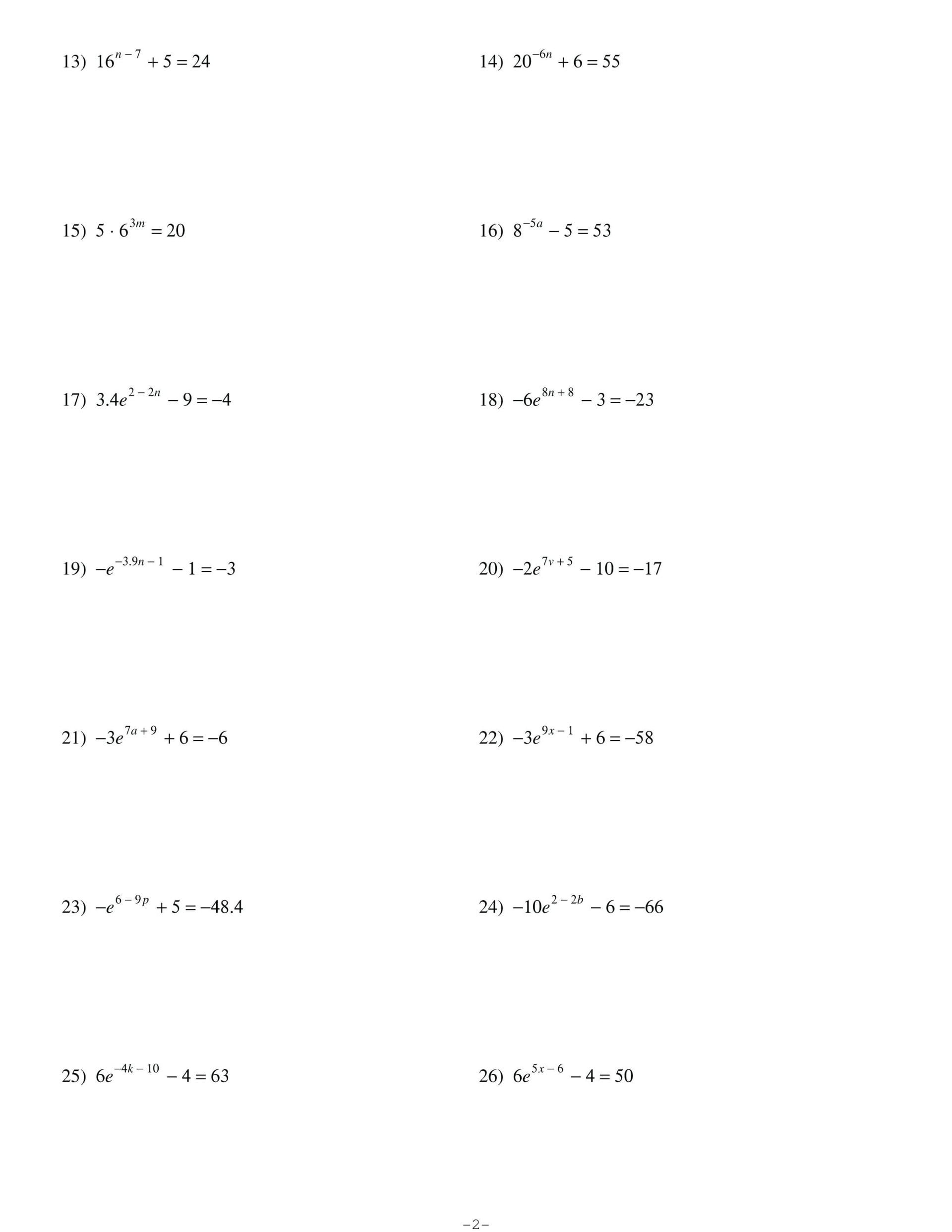 Exponential Functions Worksheet Answers Exponential Functions Word Problems Worksheet
