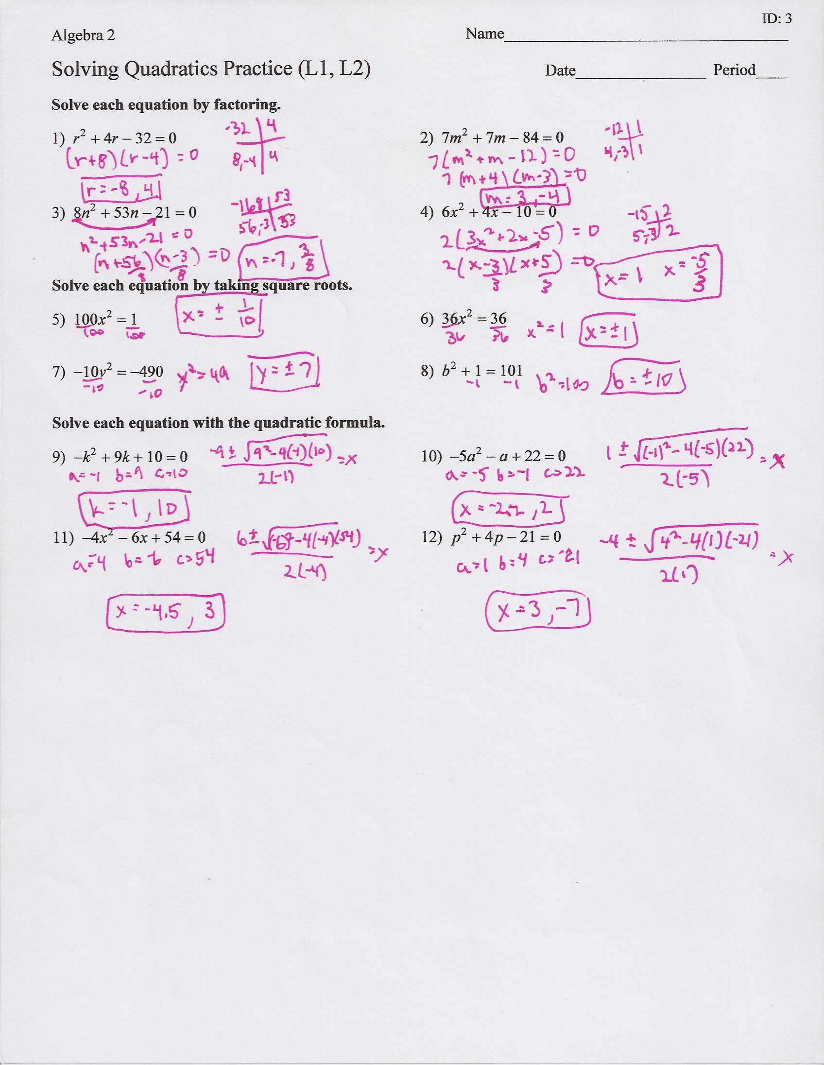 Factoring Ax2 Bx C Worksheet Factoring Ax2 Bx C Practice and Problem solving A B