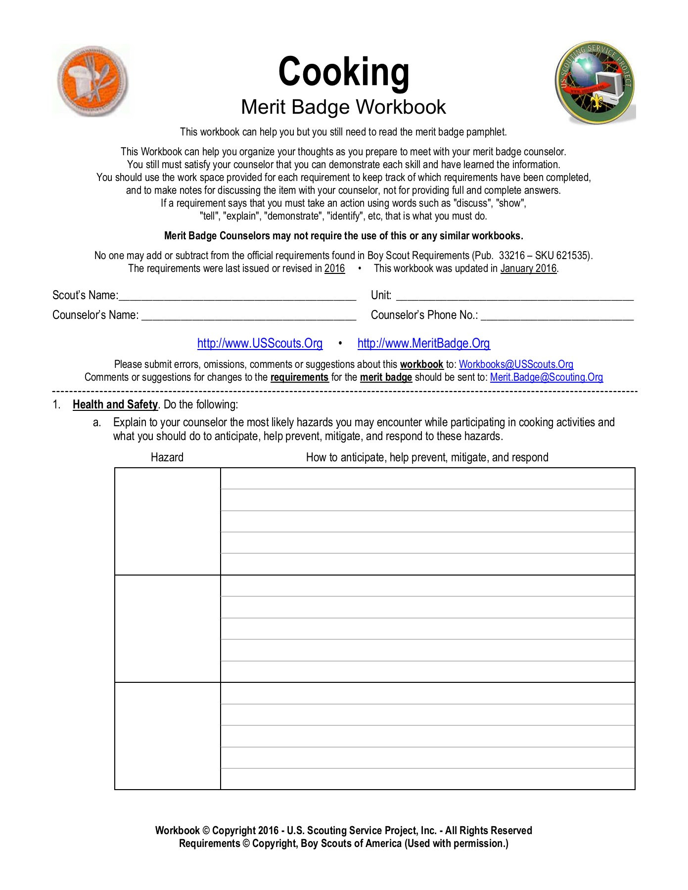 Fire Safety Merit Badge Worksheet Cooking Meritbadge Text Version Anyflip Cub Scout Merit