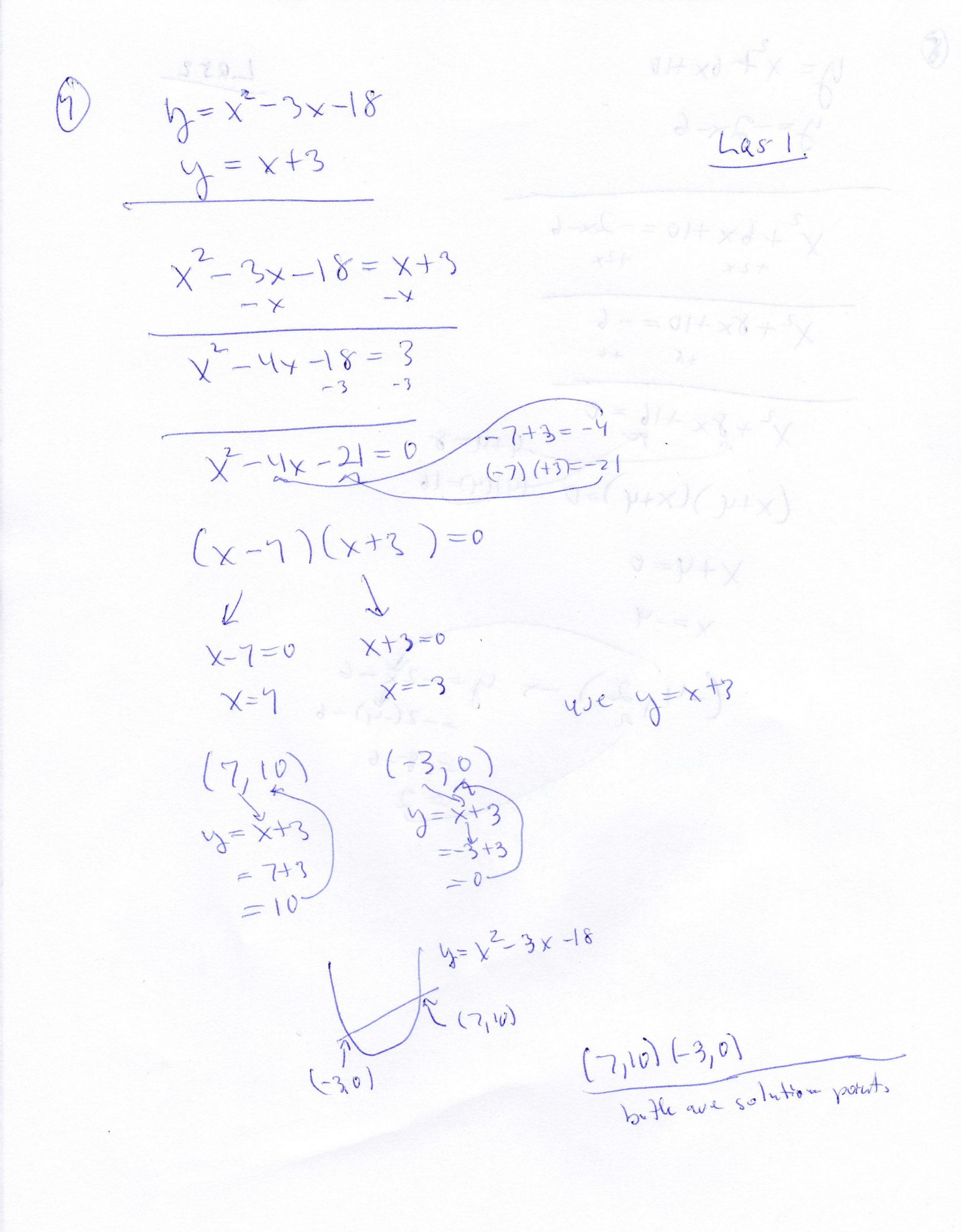 From Linear to Quadratic Worksheet Algebra Homework Page