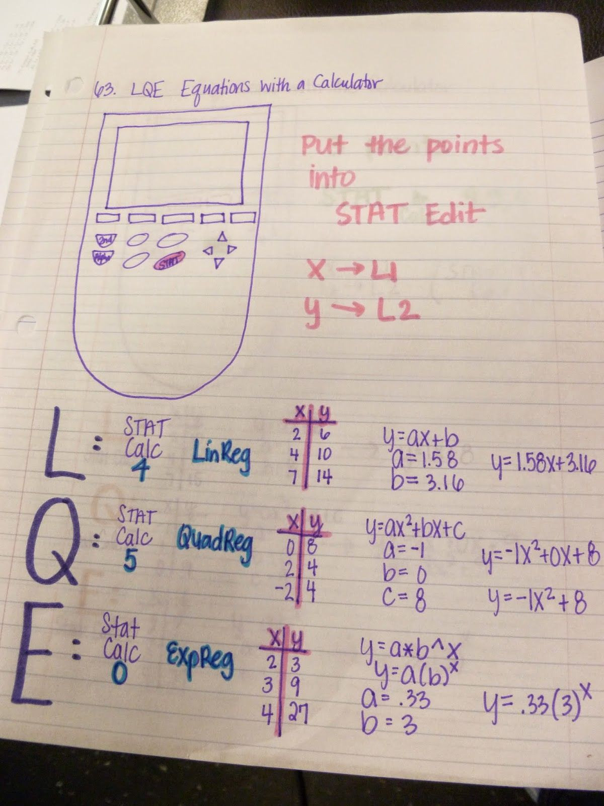 From Linear to Quadratic Worksheet Friday Freebies Paring Linear Quadratic Exponential