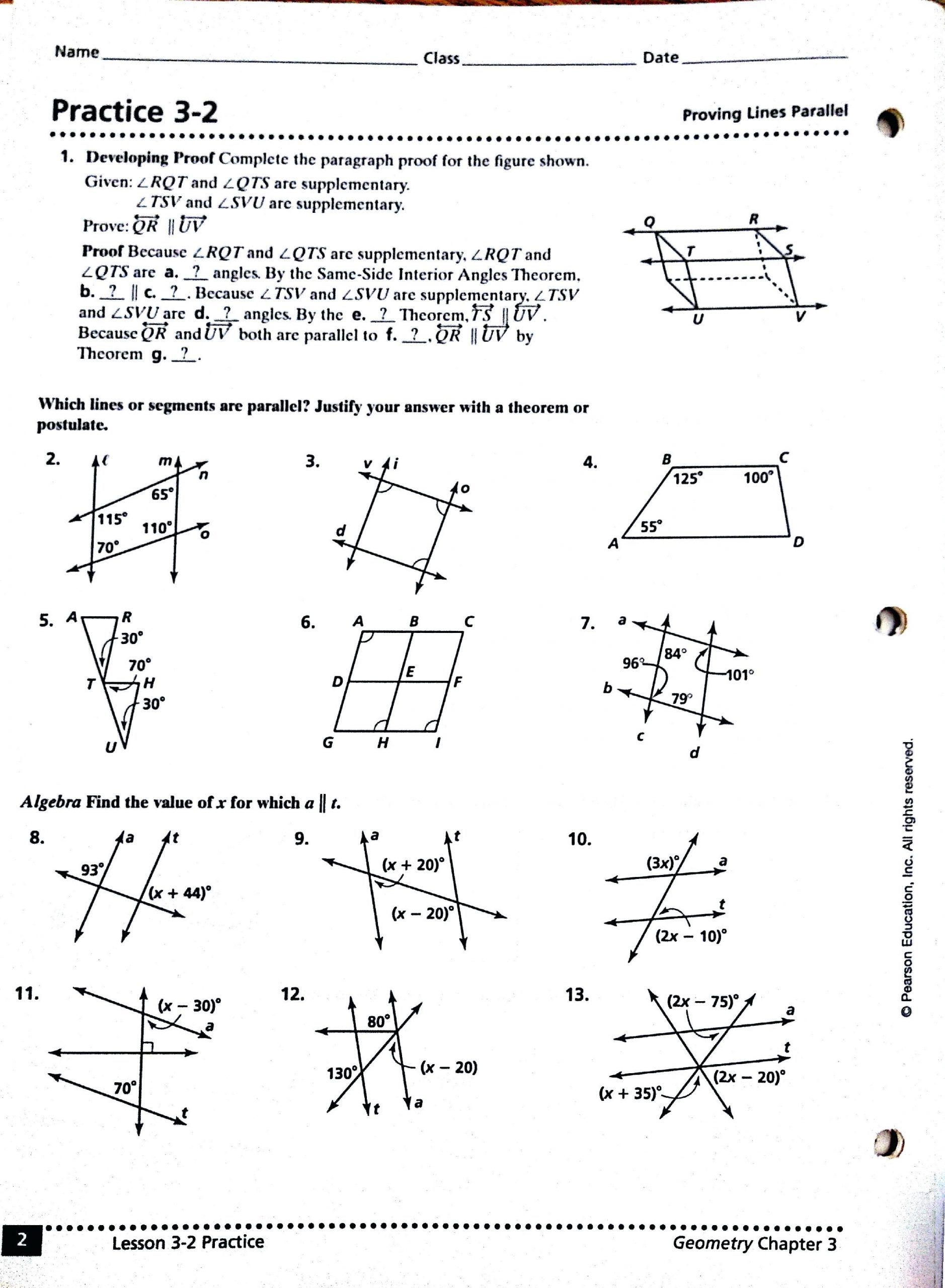 geometry worksheet beginning proofs answers 28