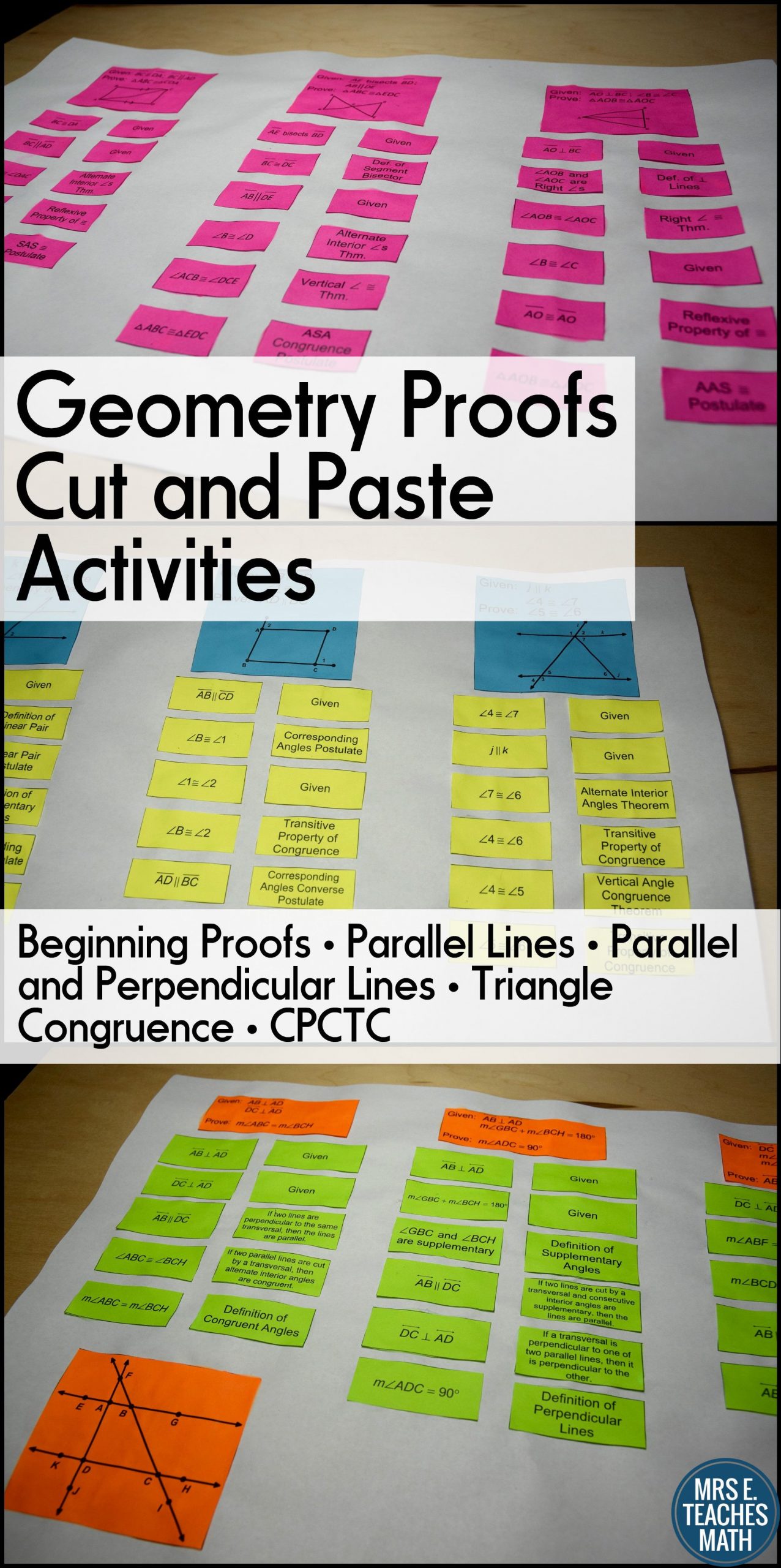 Geometry Worksheet Beginning Proofs Pin On Resources for High School Teachers
