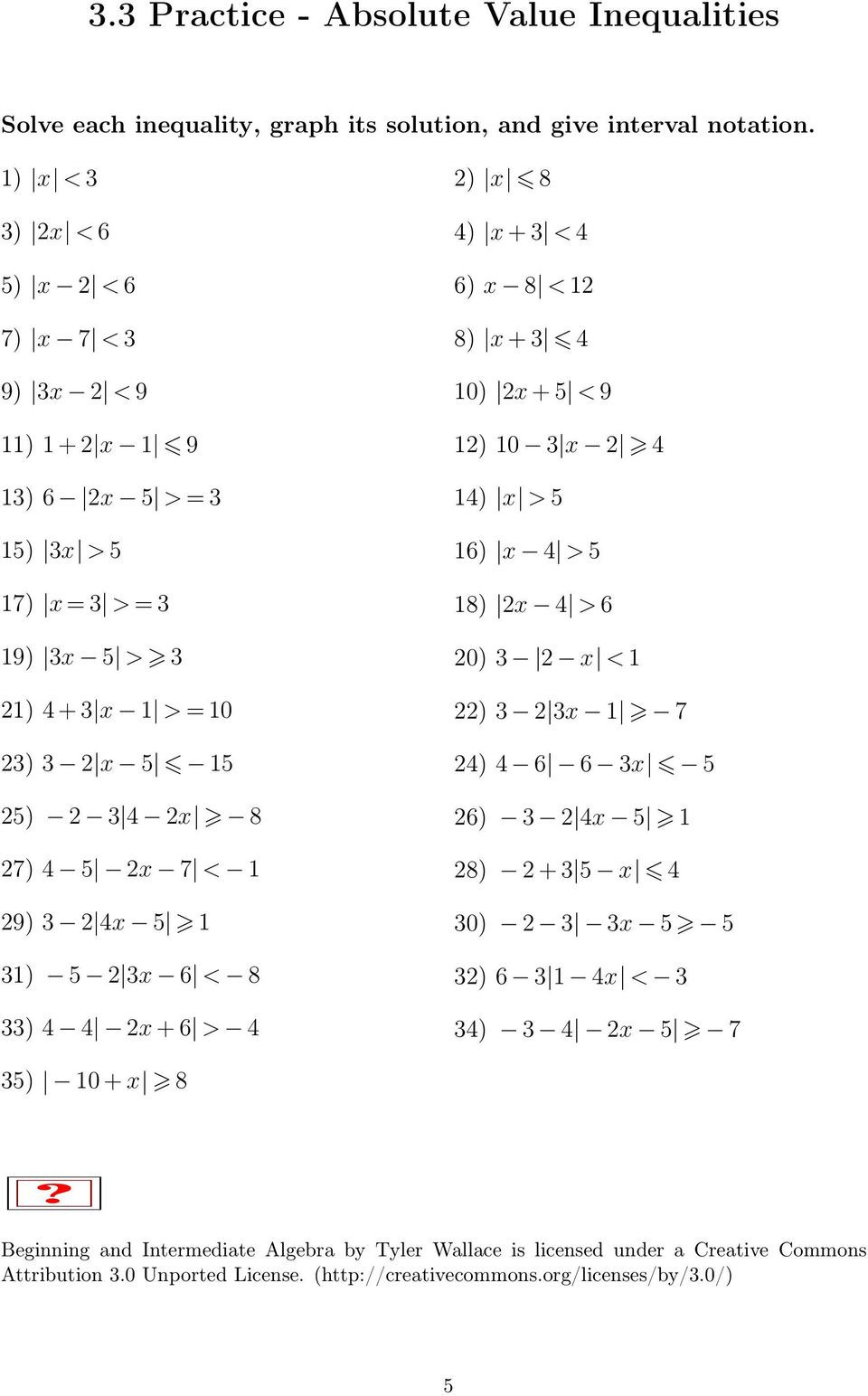 Graphing Absolute Value Inequalities Worksheet Inequalities Absolute Value Inequalities Pdf Free Download