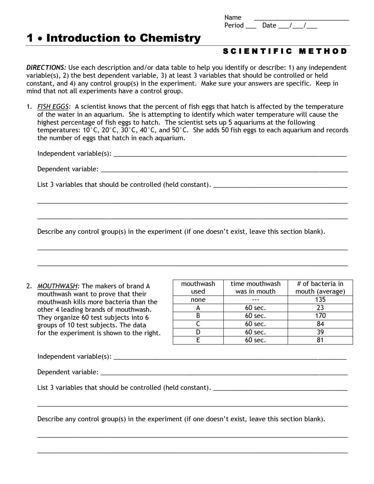 Identifying Variables Worksheet Answers 9417bb7bff7be3ef8bd93a4c D Memorable Chapter 1