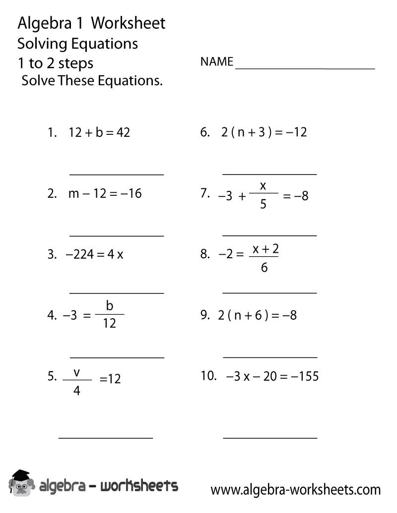 Linear Equations and Inequalities Worksheet solving Equations and Inequalities Worksheets Tessshebaylo
