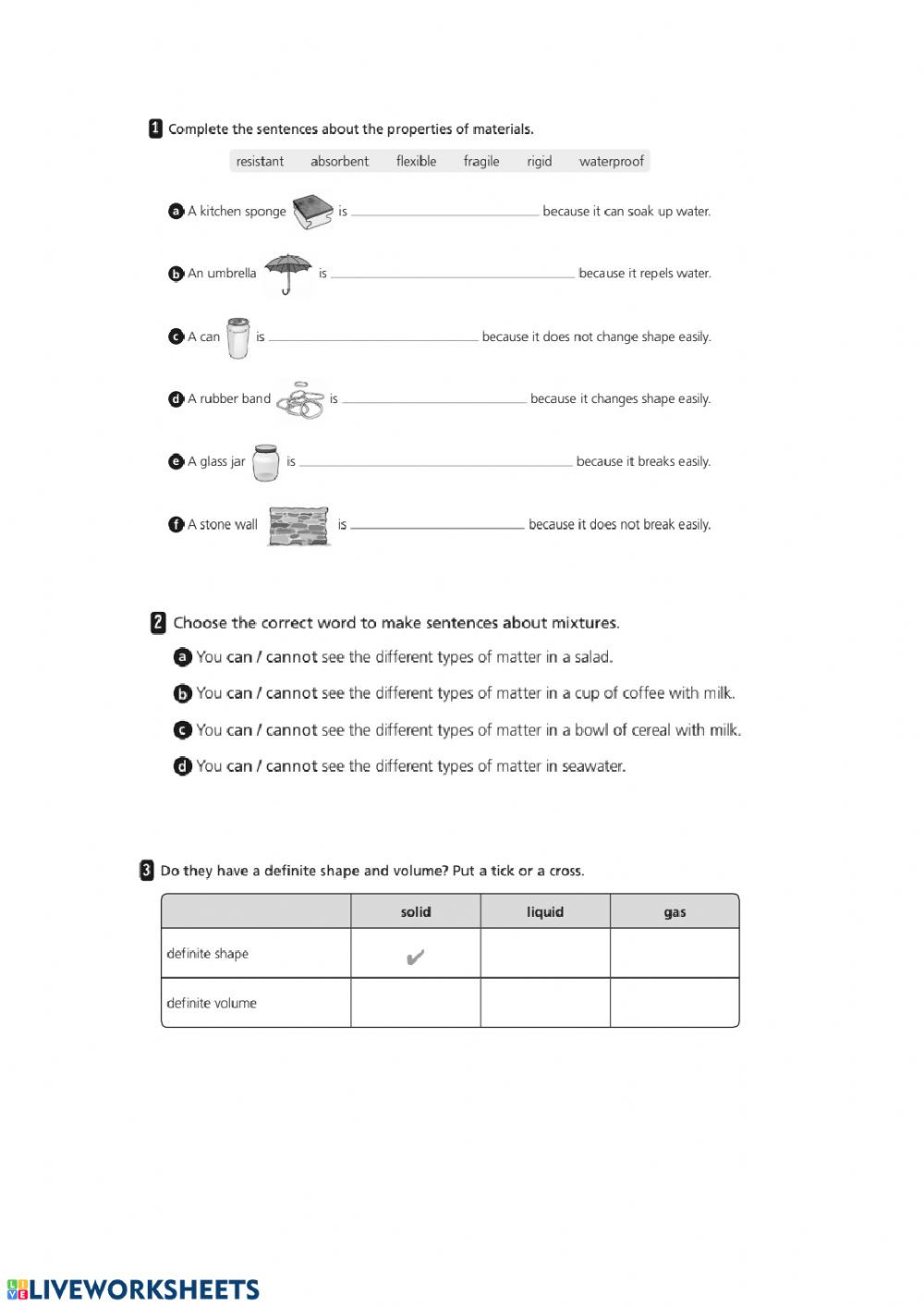 Matter and Energy Worksheet Matter and Energy Interactive Worksheet