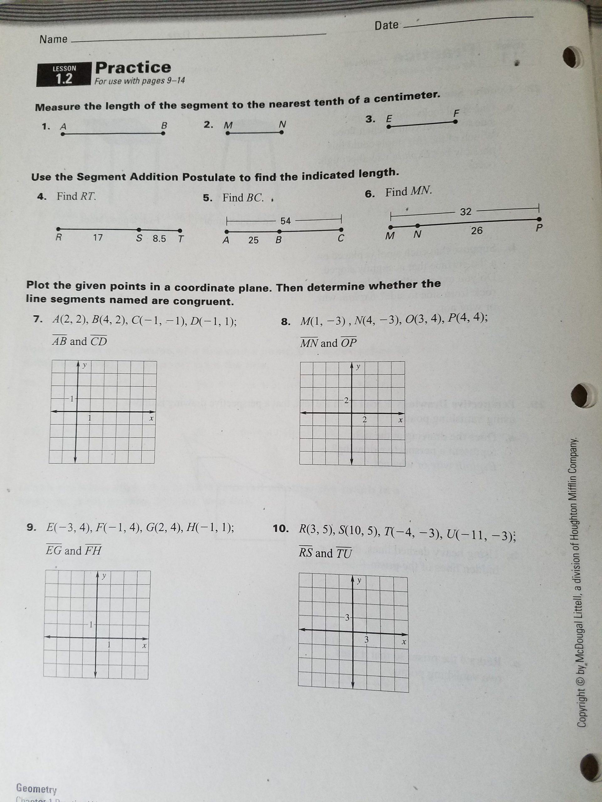 Midpoint and Distance Worksheet Geometry Midpoint and Distance formula – Ms Amir