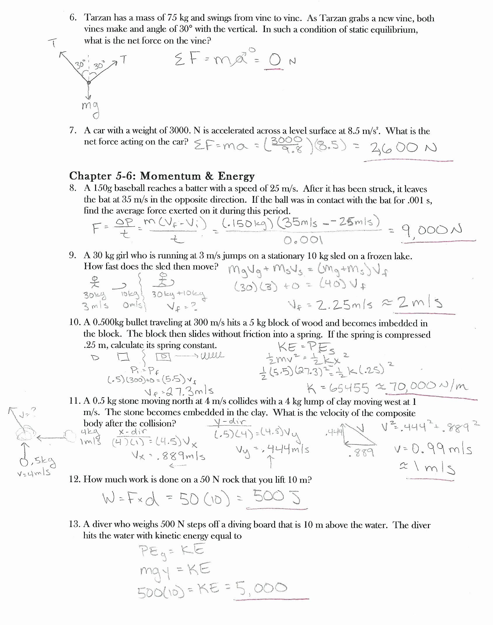 Net force Worksheet Answers 50 Introduction to Energy Worksheet In 2020