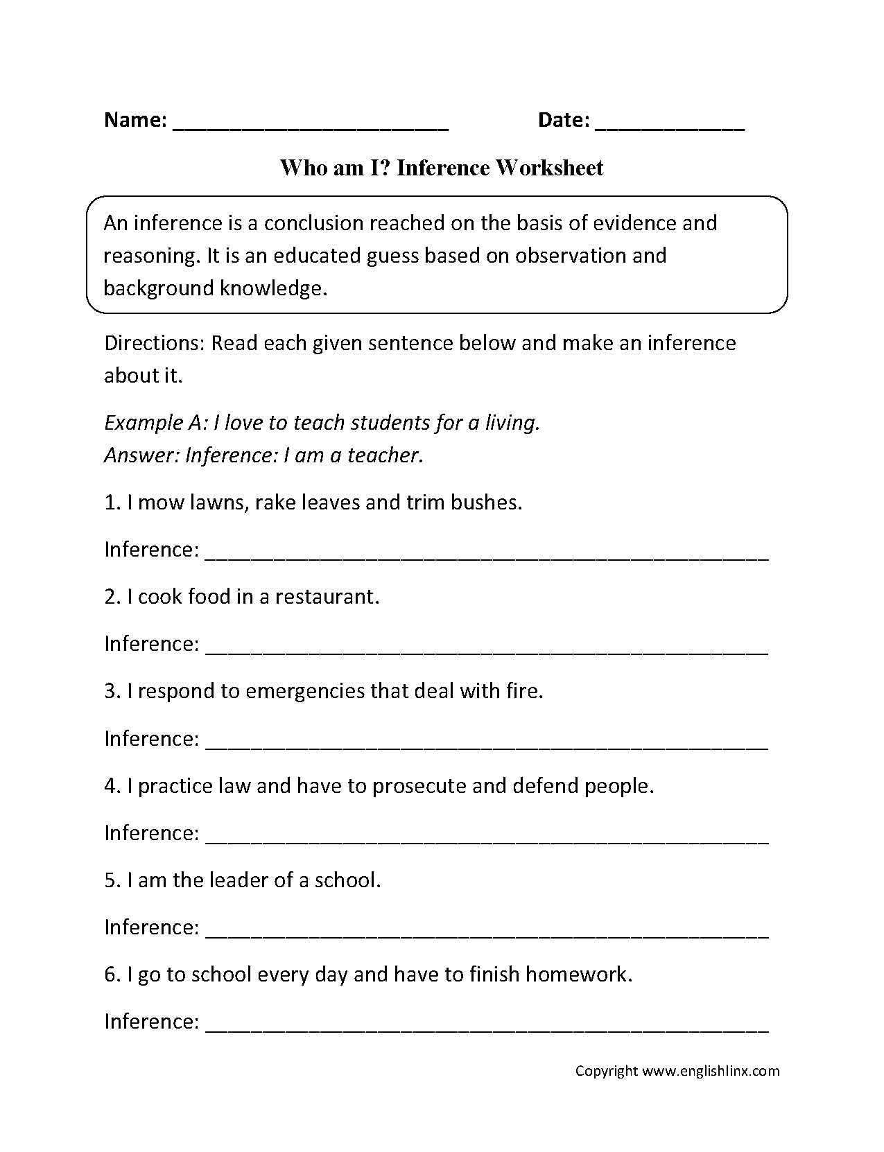 Observation Vs Inference Worksheet New Inferences Worksheet High School