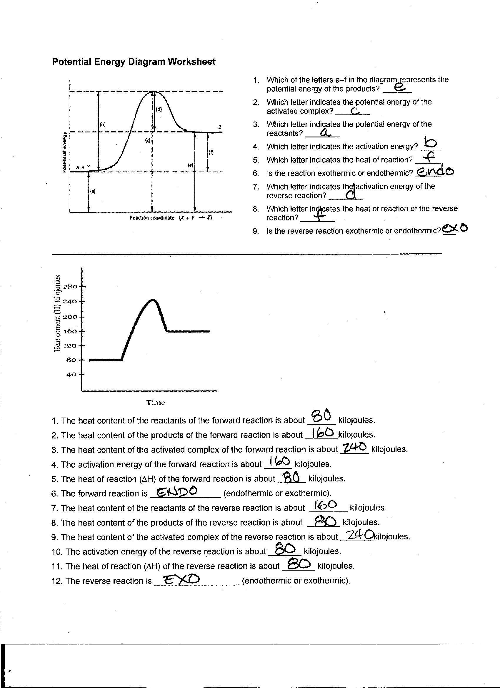 Phase Diagram Worksheet Answers Foothill High School