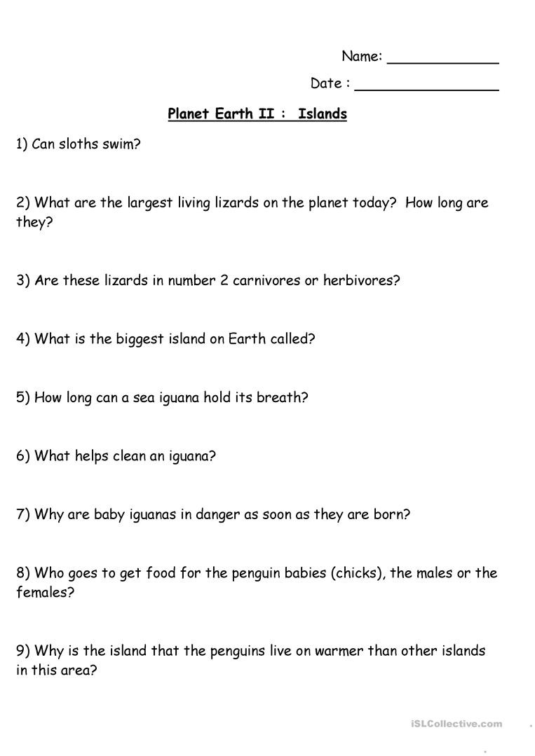 Planet Earth Freshwater Worksheet Answers Planet Earth Jungles Worksheet Worksheet List