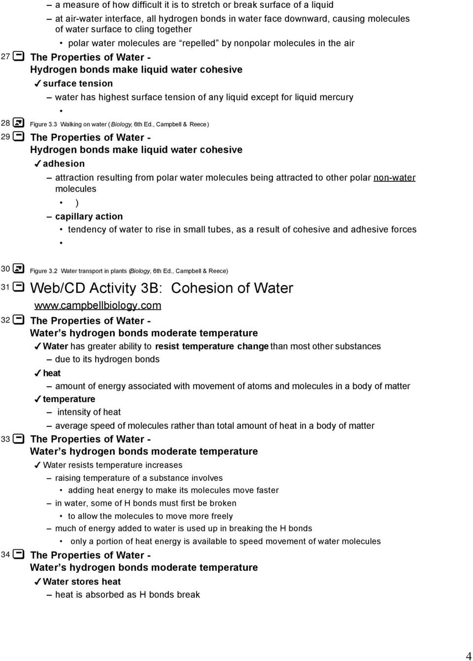 Properties Of Water Worksheet Biology the Properties Of Water Pdf Free Download