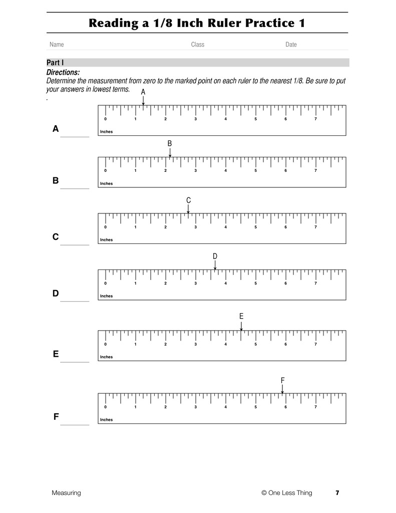 Reading A Metric Ruler Worksheet Best Reading A Standard Ruler Worksheet Answers