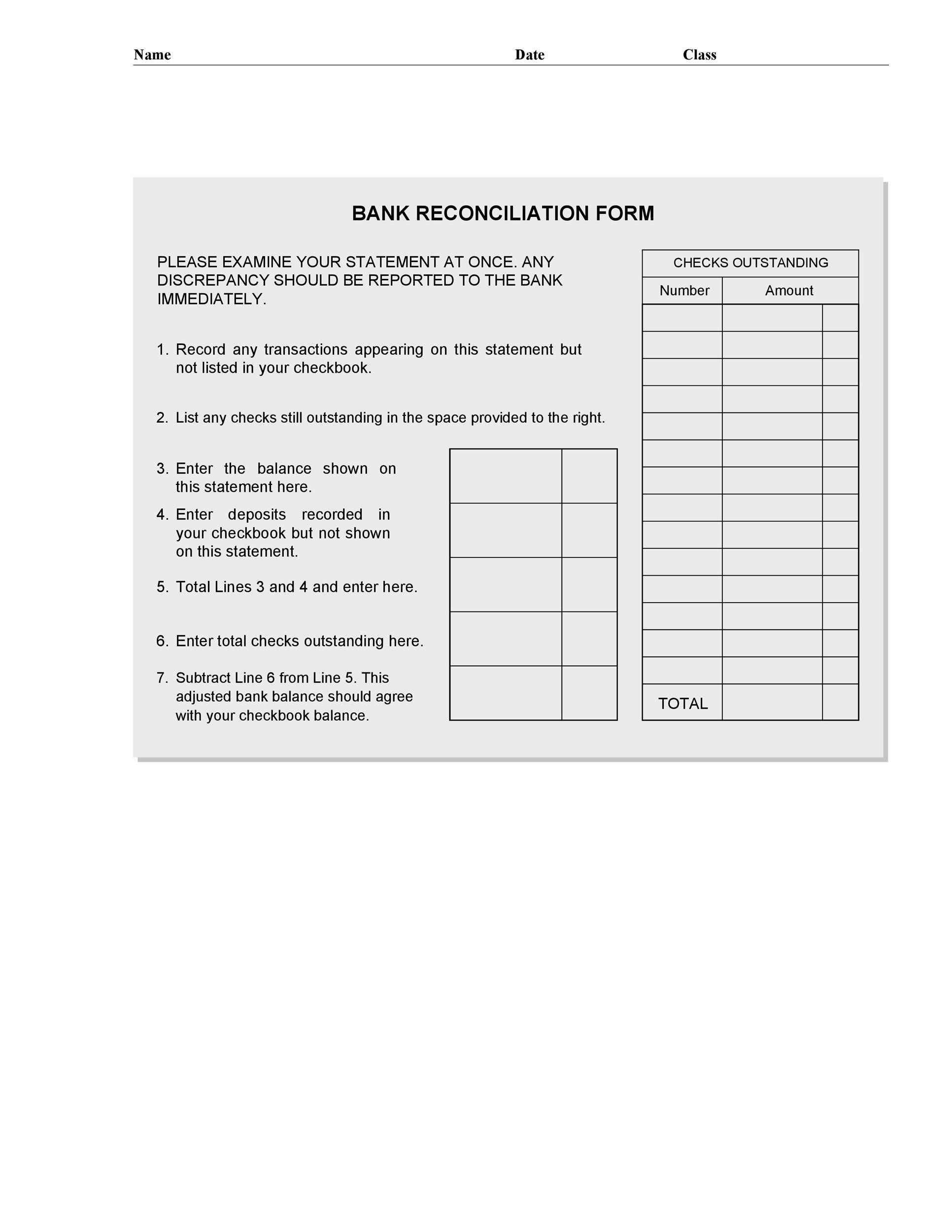 Reconciling A Bank Statement Worksheet 50 Bank Reconciliation Examples &amp; Templates [ Free]