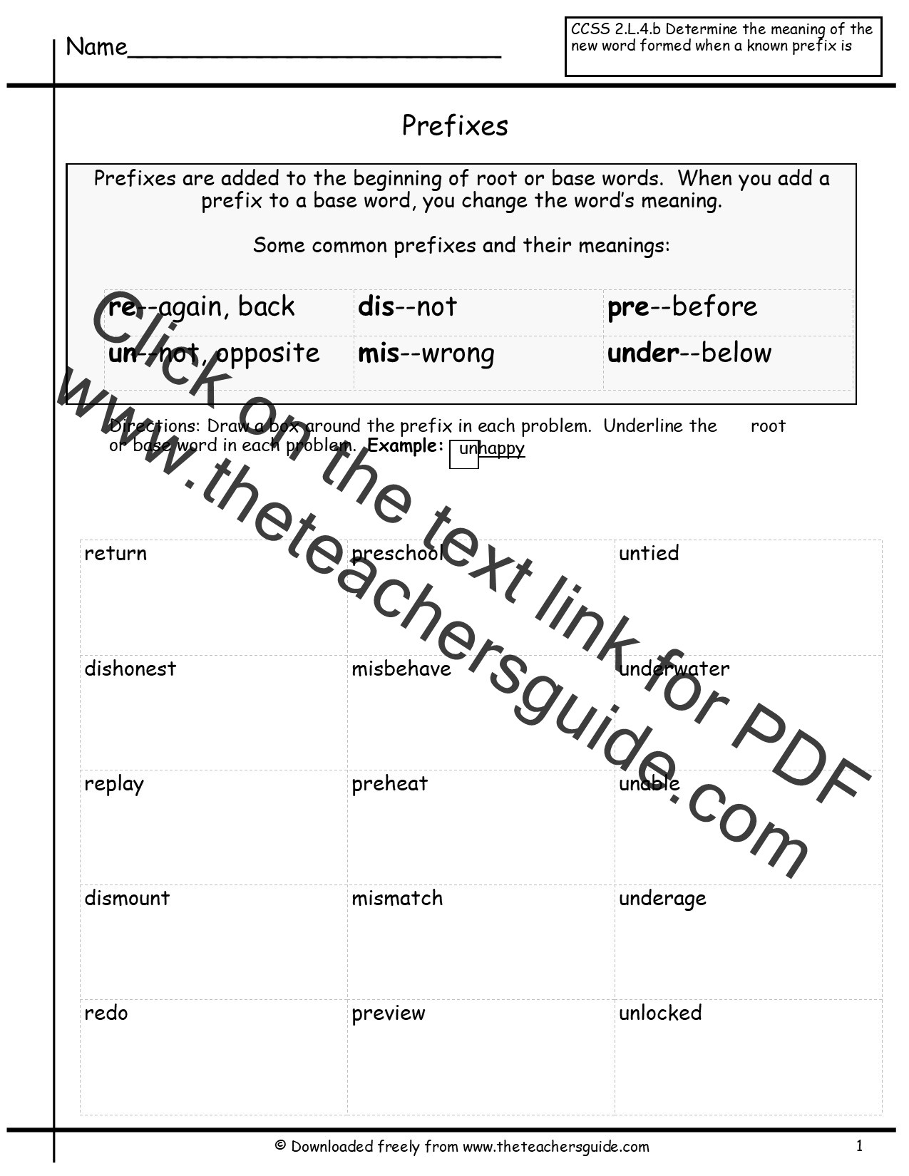 Root Words Worksheet Pdf Worksheet Root Words