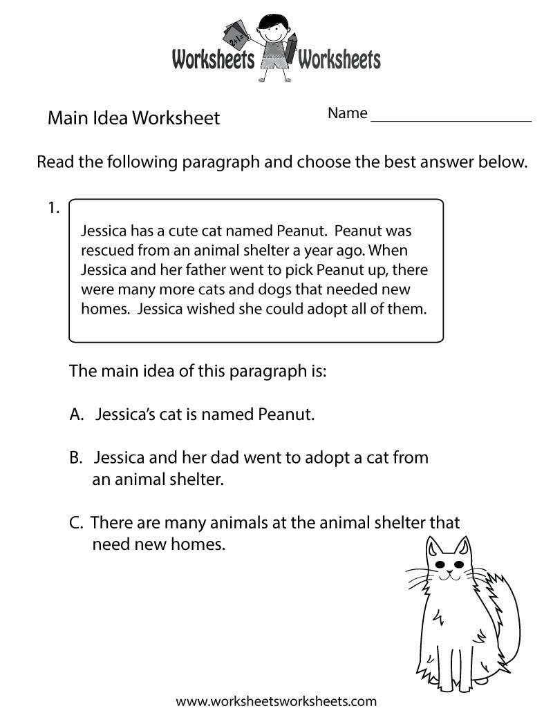 Scale Factor Worksheet 7th Grade 20 Third Grade Main Idea Worksheets