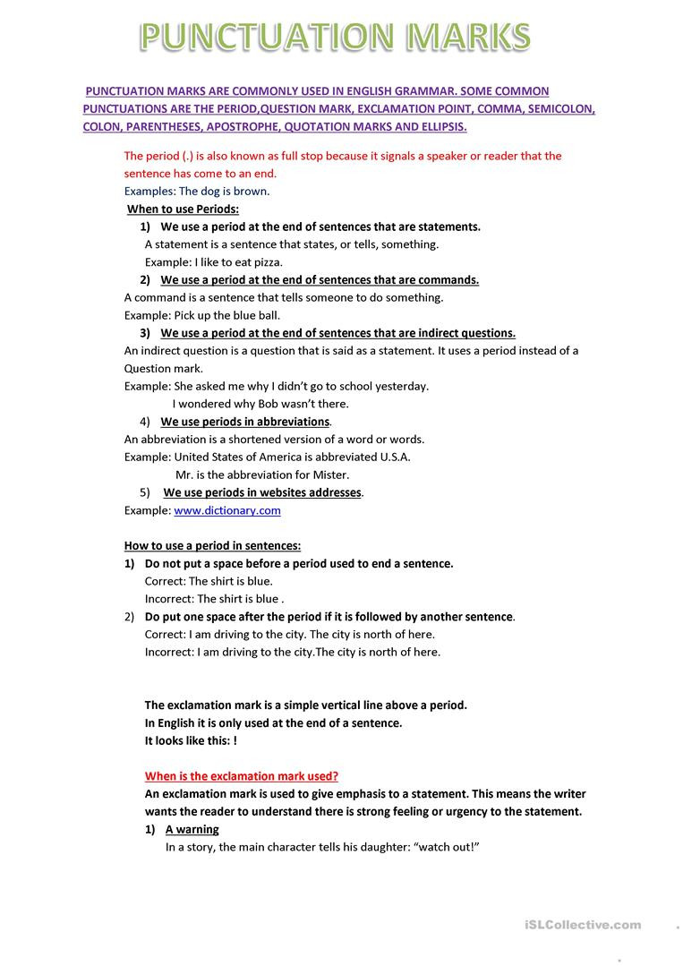 Semicolons and Colons Worksheet Punctuation Marks English Esl Worksheets for Distance