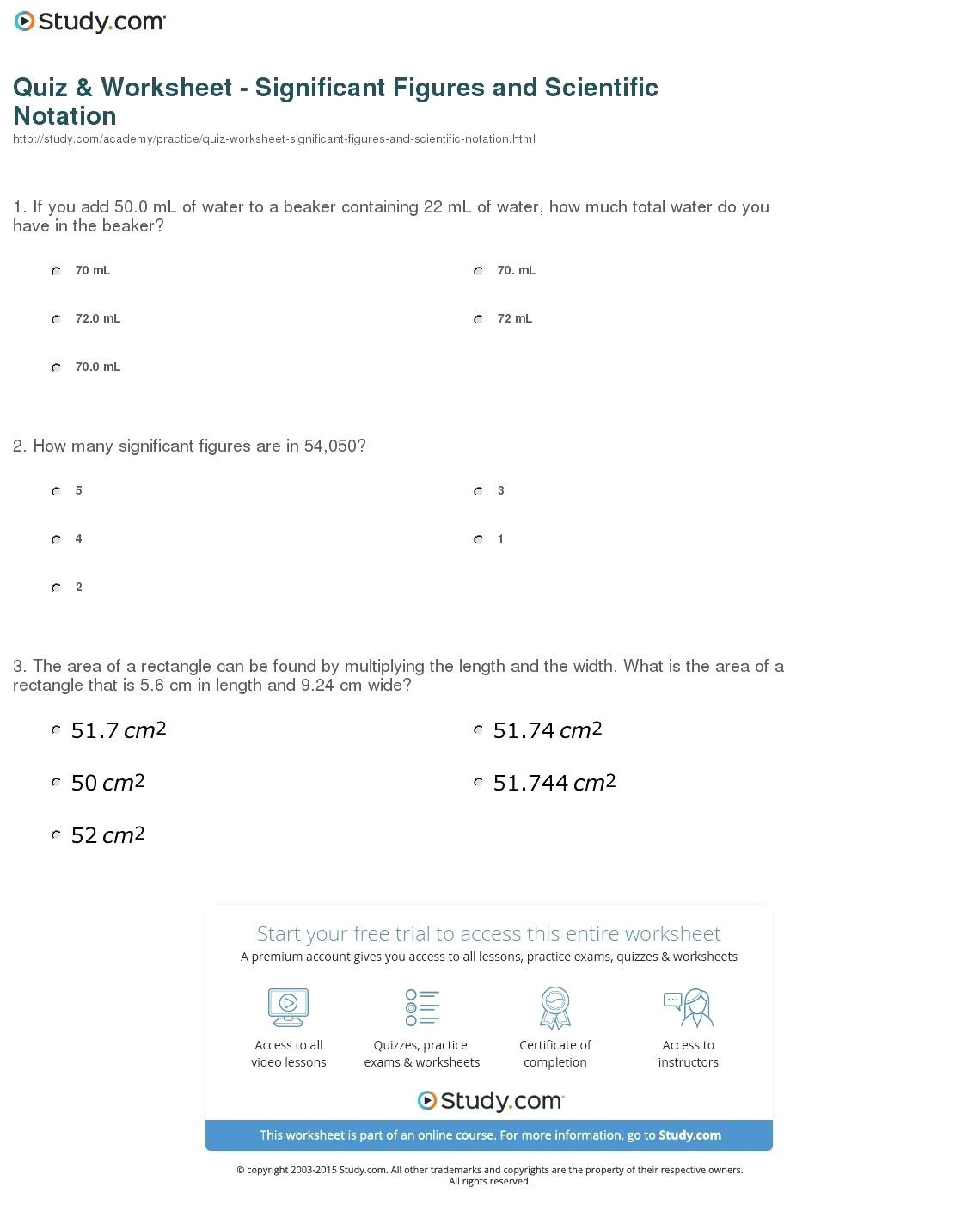 Significant Figures Practice Worksheet Physics Significant Figures Worksheet