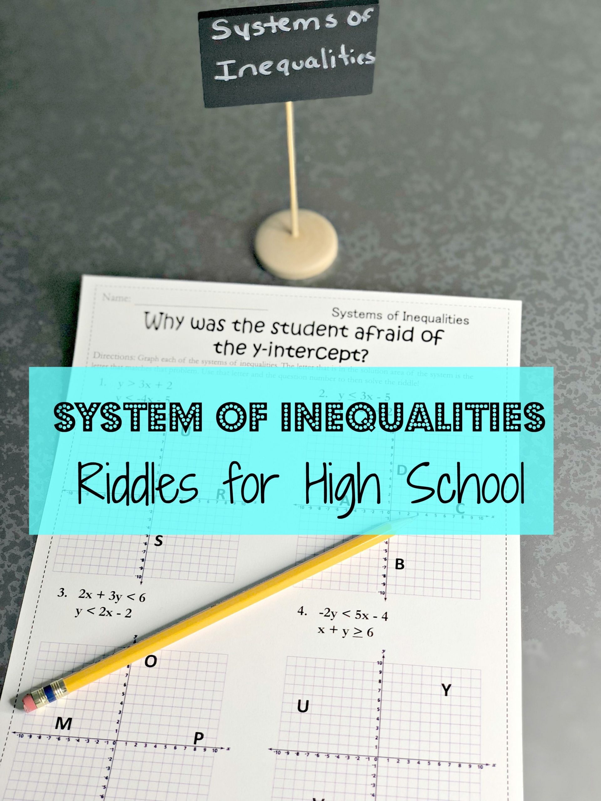 Solving Systems Of Inequalities Worksheet Systems Of Inequalities Activity solving Systems Of