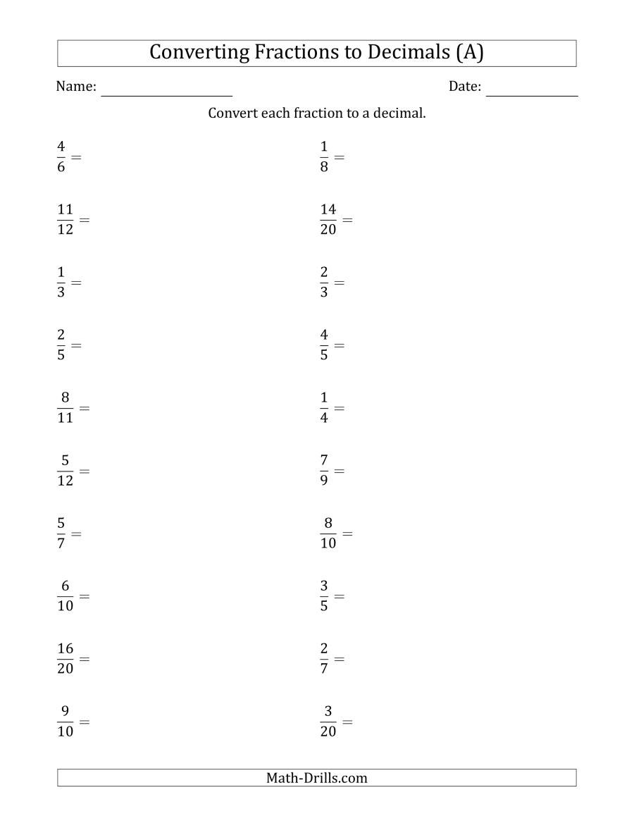 fractions convert to decimal 001