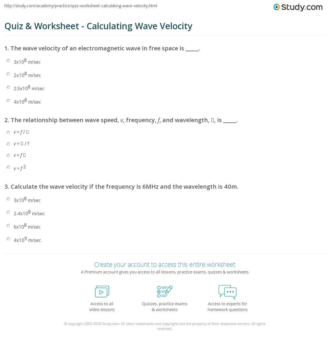 Velocity Worksheet with Answers Wave Speed Worksheet Answers