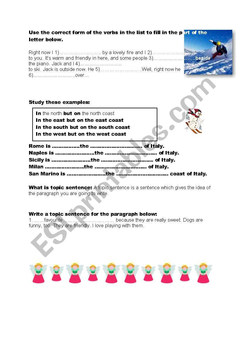 Writing A topic Sentence Worksheet How to Write A topic Sentence and Paragraphs Esl Worksheet